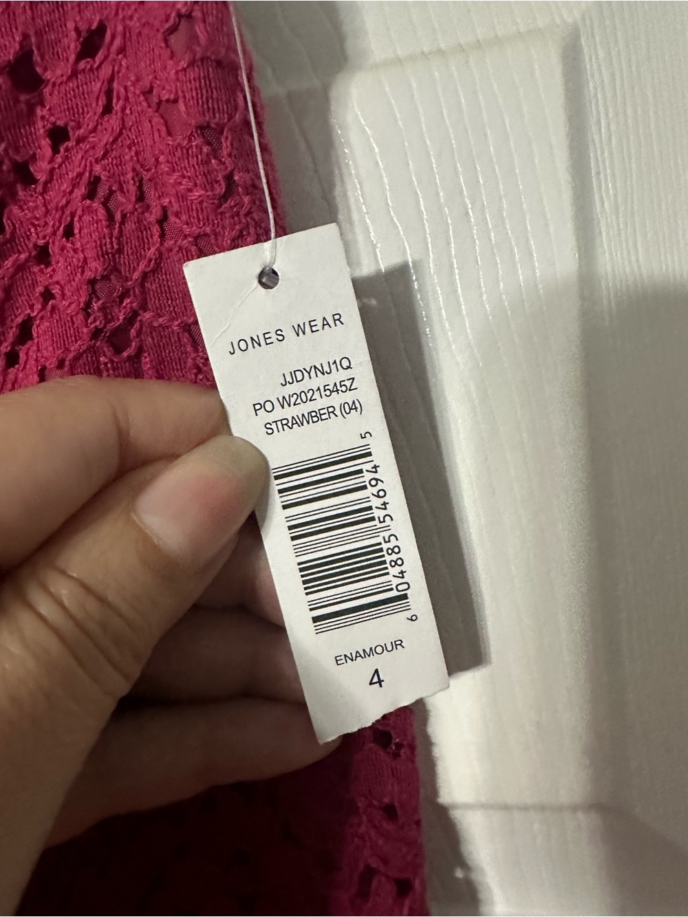 NWT Jones Wear Women’s Raspberry Lace Flare Skirt Size 4 - Picture 13 of 13